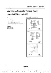 2SD2098 datasheet pdf ROHM