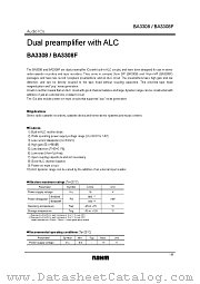 BA3308/F datasheet pdf ROHM