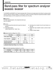 BA3835S/F datasheet pdf ROHM