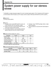 BA4900 datasheet pdf ROHM