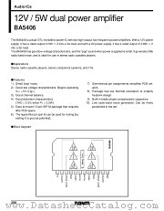 BA5406 datasheet pdf ROHM