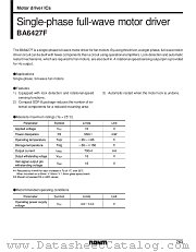 BA6427F datasheet pdf ROHM