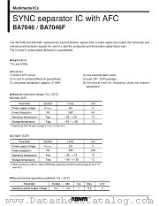 BA7046/F datasheet pdf ROHM