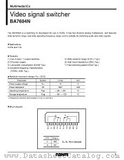 BA7604N datasheet pdf ROHM