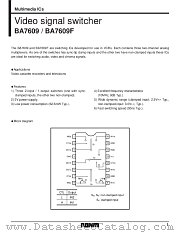 BA7609/F datasheet pdf ROHM