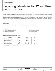 BA7626/F/FS datasheet pdf ROHM