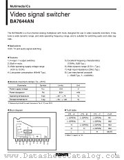 BA7644AN datasheet pdf ROHM