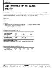 BA8272F datasheet pdf ROHM