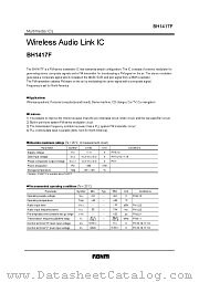 BH1417F datasheet pdf ROHM