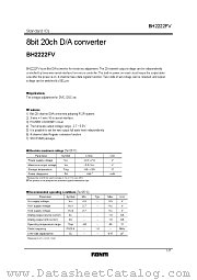 BH2222FV datasheet pdf ROHM