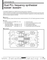 BU2630F/FV datasheet pdf ROHM