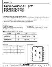 BU4030B/BF datasheet pdf ROHM