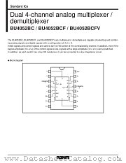 BU4052BC/BCF/BCFV datasheet pdf ROHM