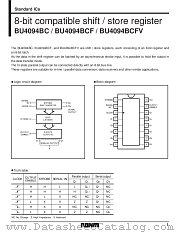 BU4094BC/BCF/BCFV datasheet pdf ROHM