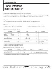 BU8315S/F datasheet pdf ROHM