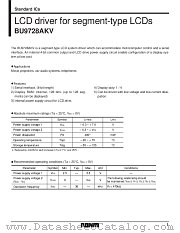 BU9728AKV datasheet pdf ROHM