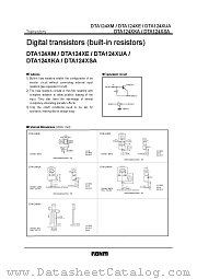 DTA124X  A datasheet pdf ROHM