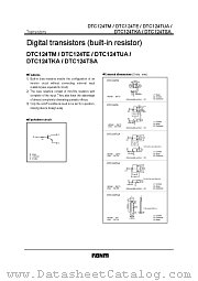 DTC124T  A datasheet pdf ROHM