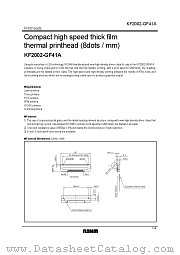 KF2002-GF41A datasheet pdf ROHM