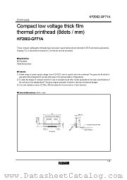 KF2002-GF71A datasheet pdf ROHM
