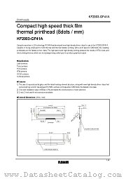 KF2003-GF41A datasheet pdf ROHM