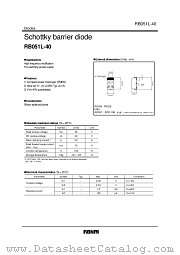 RB051L-40 datasheet pdf ROHM