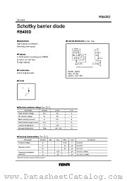 RB400D datasheet pdf ROHM