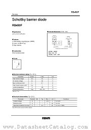 RB450F datasheet pdf ROHM