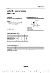 RB521S-30 datasheet pdf ROHM