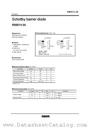 RB551V-30 datasheet pdf ROHM