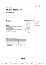 RLD78MA-E datasheet pdf ROHM