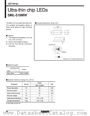 SML-510MW datasheet pdf ROHM