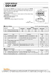 DD130F40 datasheet pdf SanRex