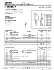 TMG20C60 datasheet pdf SanRex