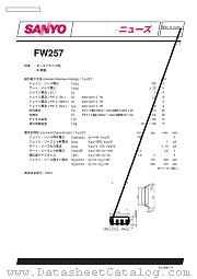 FW257 datasheet pdf SANYO