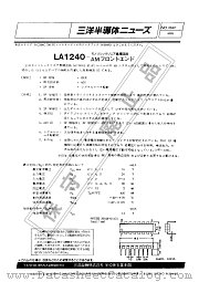 LA1240 datasheet pdf SANYO