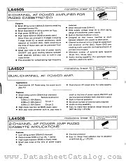 LA4507 datasheet pdf SANYO