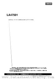 LA47501 datasheet pdf SANYO