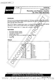 LA7371A datasheet pdf SANYO