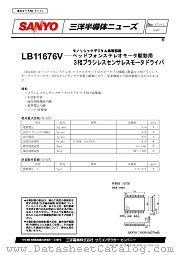 LB11676V datasheet pdf SANYO