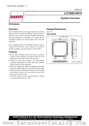 LC19001A010 datasheet pdf SANYO