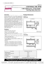 LC321664AT-80 datasheet pdf SANYO