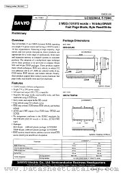 LC322260T-80 datasheet pdf SANYO