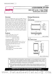 LC35V256EM-70W datasheet pdf SANYO
