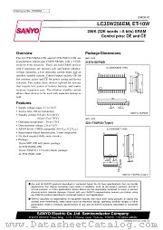 LC35W256ET-10W datasheet pdf SANYO