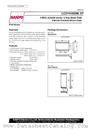 LC374100SM datasheet pdf SANYO