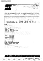 LC6514B datasheet pdf SANYO