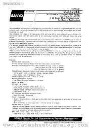 LC65204A datasheet pdf SANYO