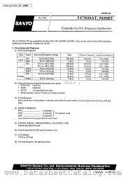 LC7020AT datasheet pdf SANYO