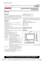 LC72321 datasheet pdf SANYO